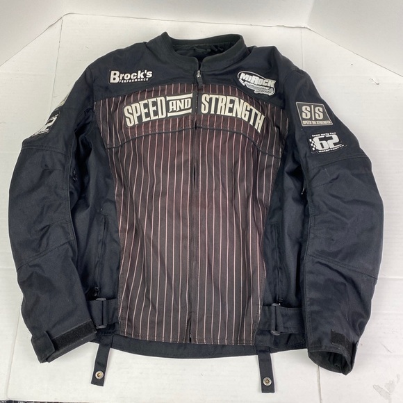 Speed and Strength Men’s Adult Medium Motorcycle Jacket Armor Protector Biker - Picture 1 of 11